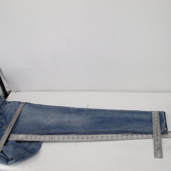 RAG & BONE Jeans Men's 30 32x33 Fit 2 Slim Mid Rise Button Fly Ames Blue Denim - Picture 8 of 13